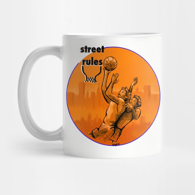 Street ball basketball rules by Coop Art